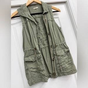 Maurices Sage Green Sleeveless Vest